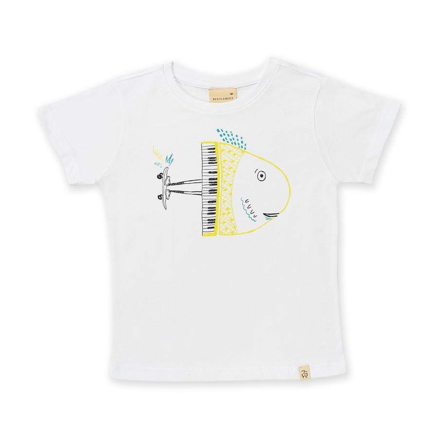 Scateboarder Fish | Organic Cotton T-shirt