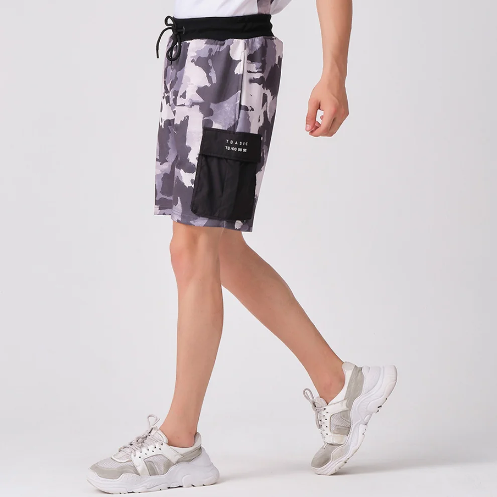 Tbasic - Patterned Cargo Pocket Short