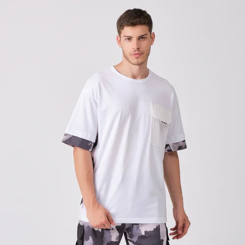 Tbasic - Krinkıl Cep Oversize T-shirt