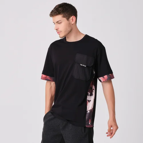 Tbasic - Krinkıl Cep Oversize T-shirt