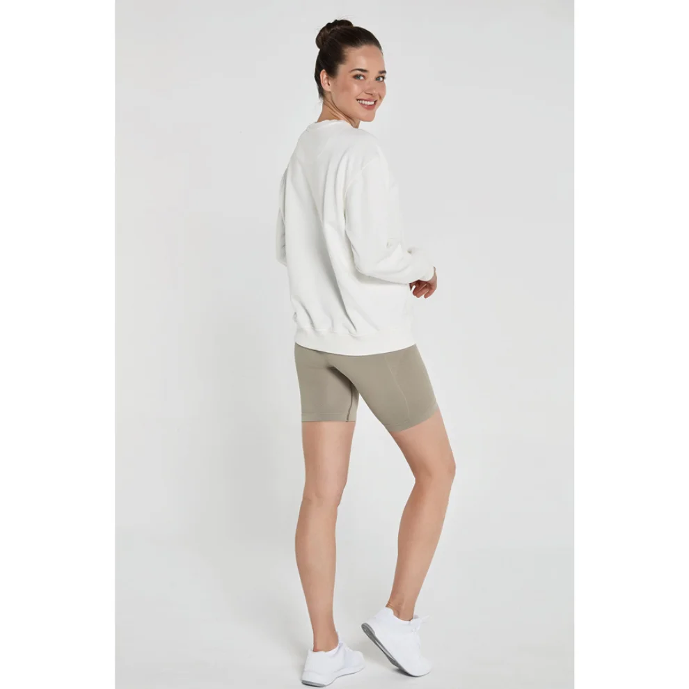 Jerf - Lydney Crew Neck Basic Cotton Sweatshirt Woman