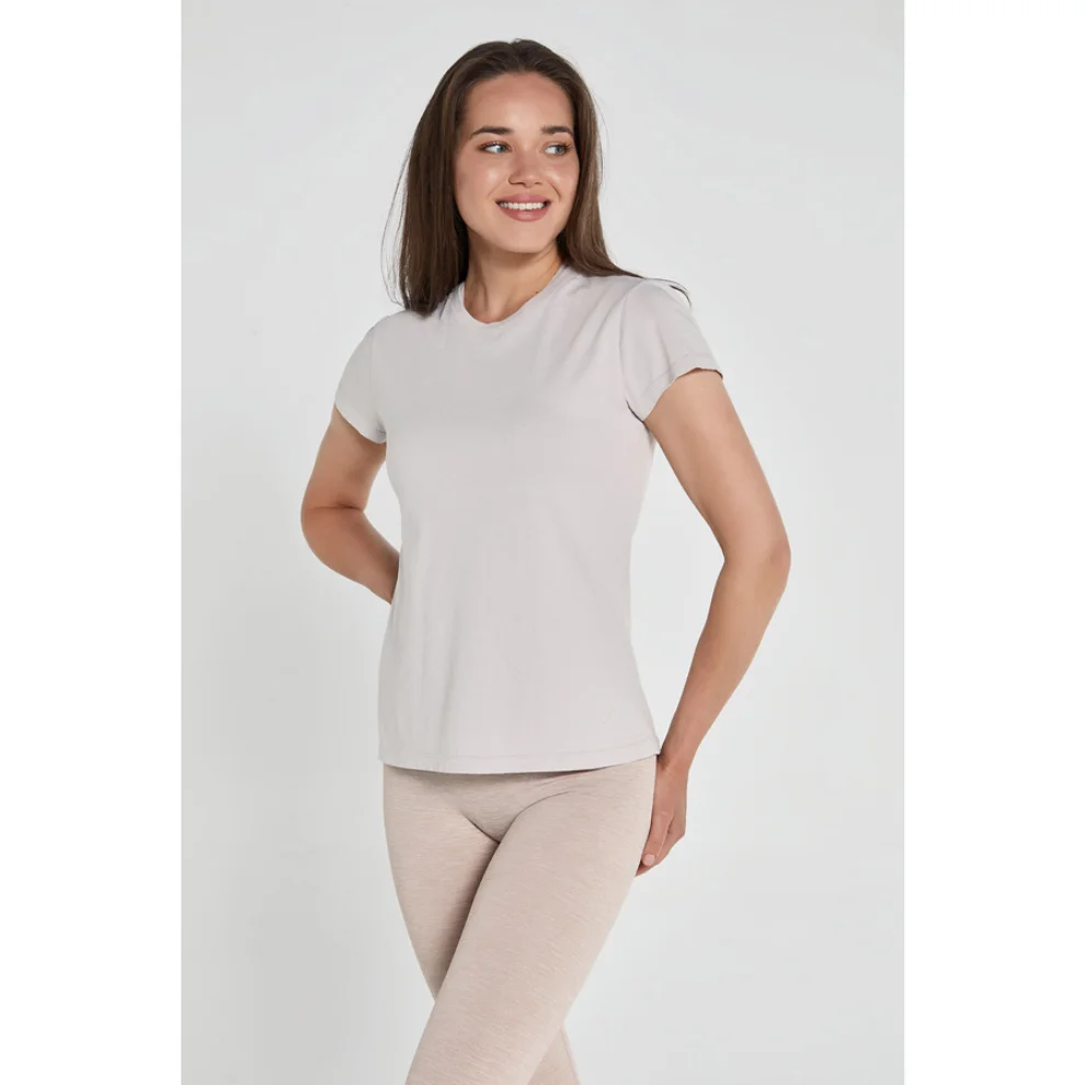 Jerf - Lydney Crew Neck Basic Cotton T-shirt Woman