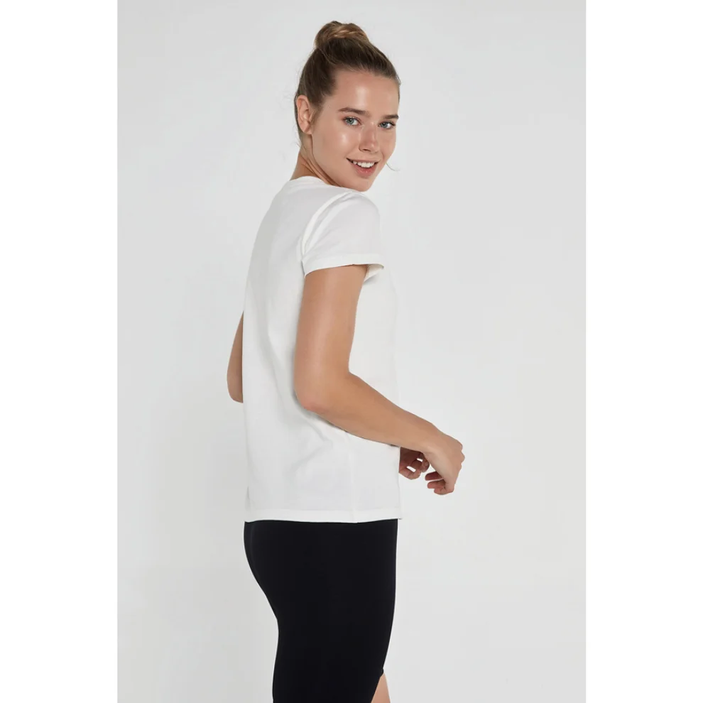 Jerf - Lydney Crew Neck Basic Cotton T-shirt Woman