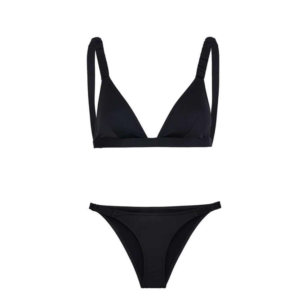 Heliophilia - Ruched Bikini Bottom-Just Black S