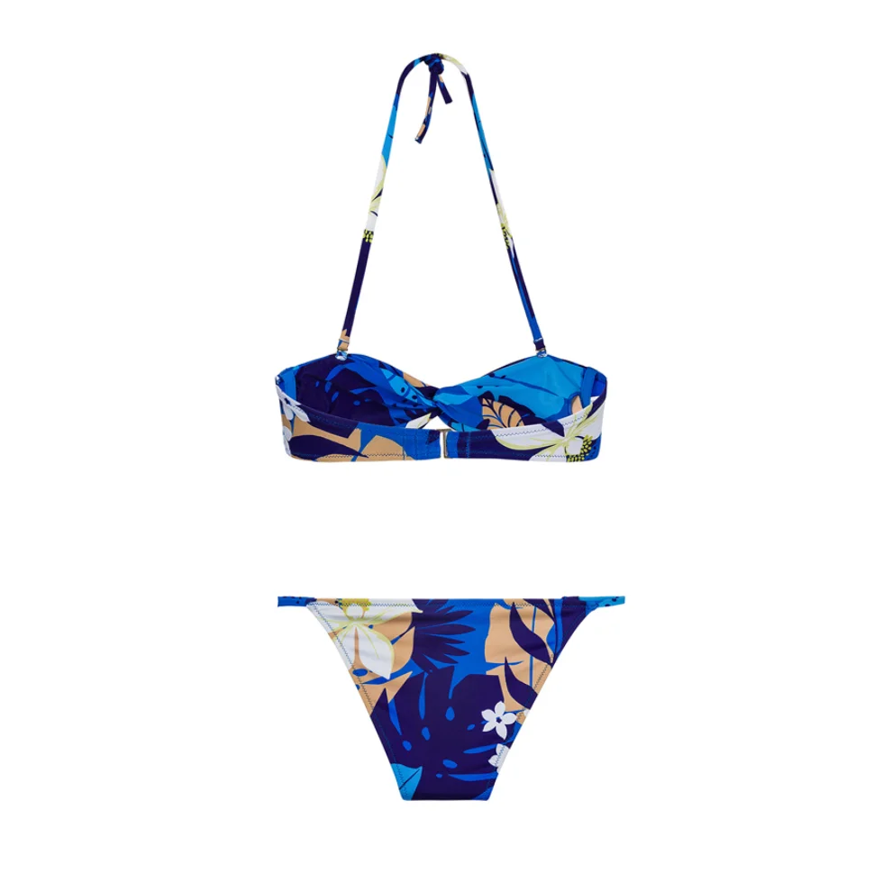 Heliophilia - Twist Bikini Üstü-Tropical Blue