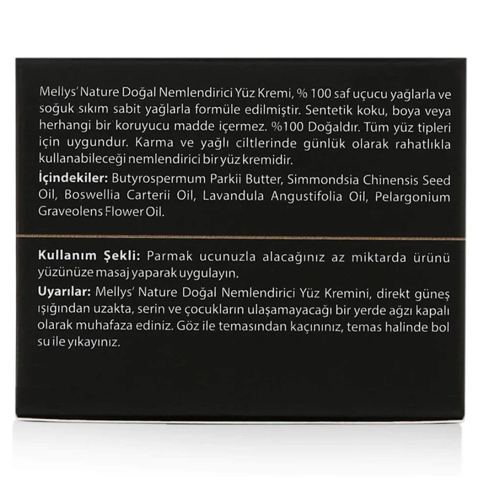 Mellys’ Nature - Natural Face Moisturizer Cream