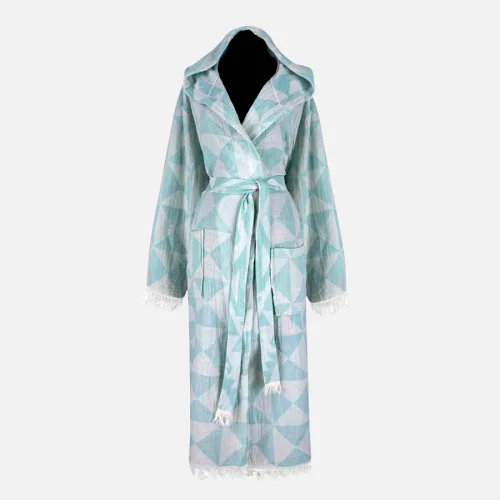 Miespiga - Pyramid Patterned Women's Peshtemal Bathrobe