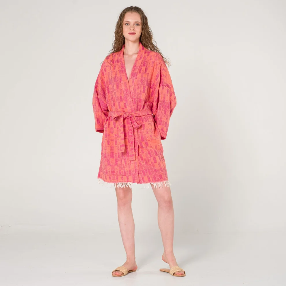Miespiga - Mixed Pattern Women's Peshtemal Kimono