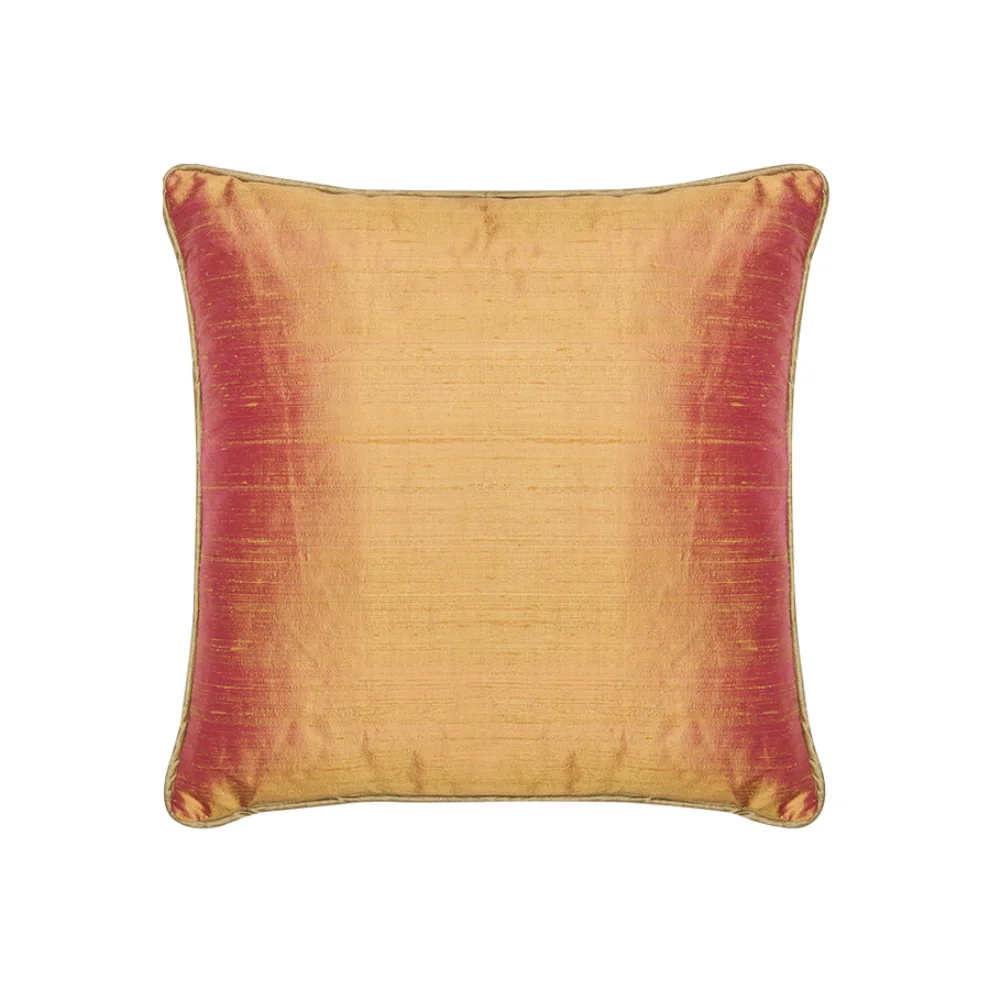 Alpaq Studio - Orange Silk Shantung Cushion