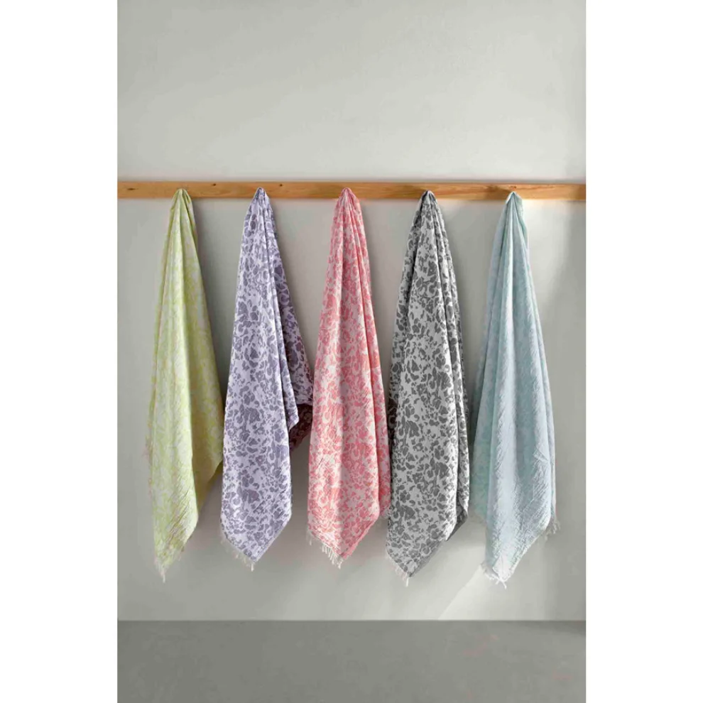Miespiga - Floral Patterned Peshtemal Towel