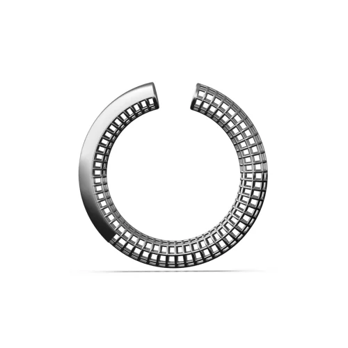 Pacal - Büyük Luki Matte Unisex - Gümüş Deliksiz Ear Cuff Kıkırdak Küpesi