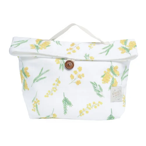 Piccolo Republic - Persona Botanica Mimosa Patterned Muslin Bag