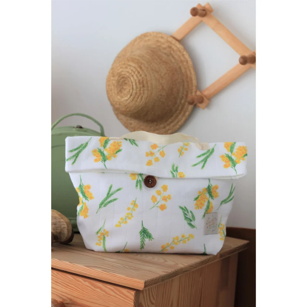 Piccolo Republic - Persona Botanica Mimoza Desenli PiccoBag Çanta