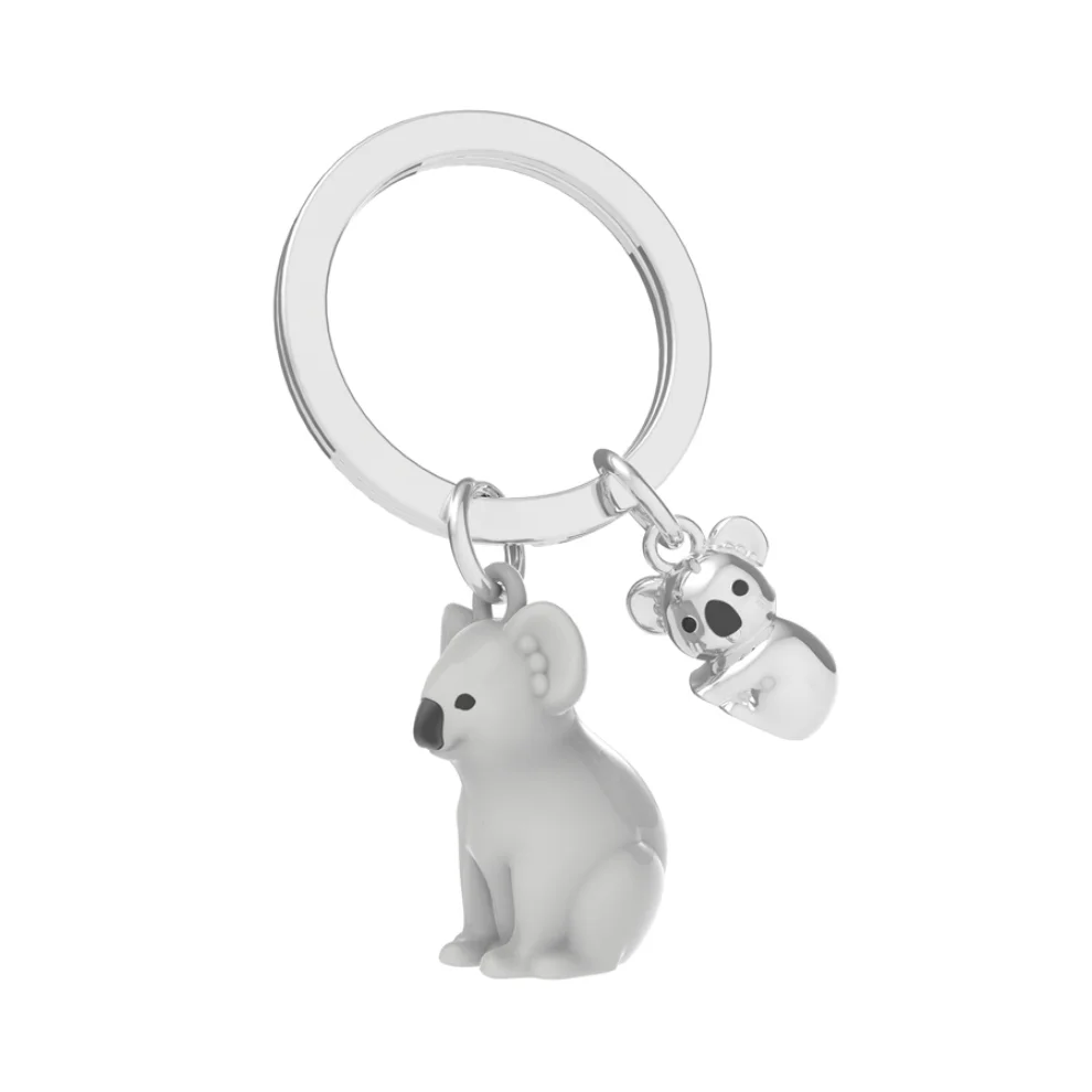 Metalmorphose - Mother Baby Koala Keychain