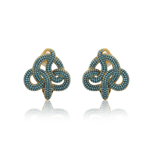 May Concept - May Turquoise Snake Earring