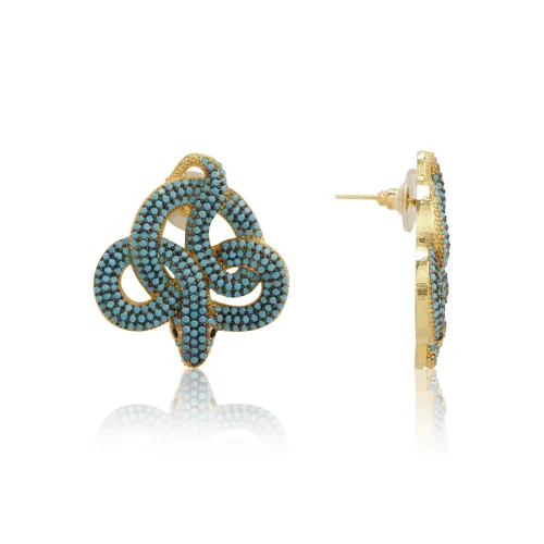 May Concept - May Turquoise Snake Earring