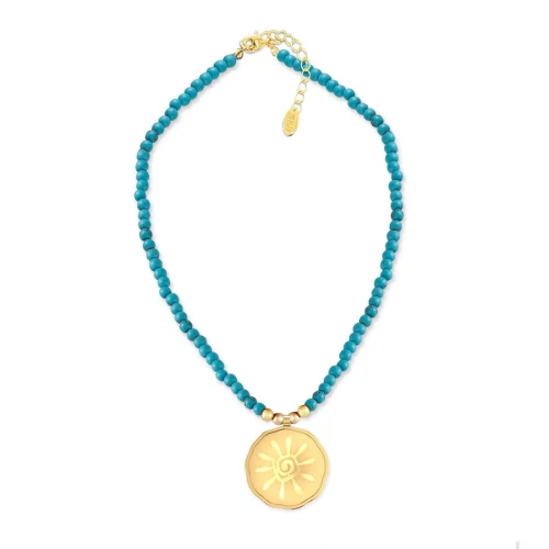 Iris The Brand - Rei Turquaise & Chalchuite Necklace