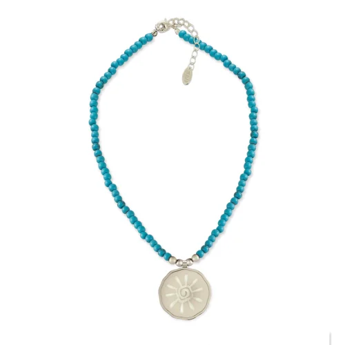 Iris The Brand - Rei Turquaise & Chalchuite Necklace