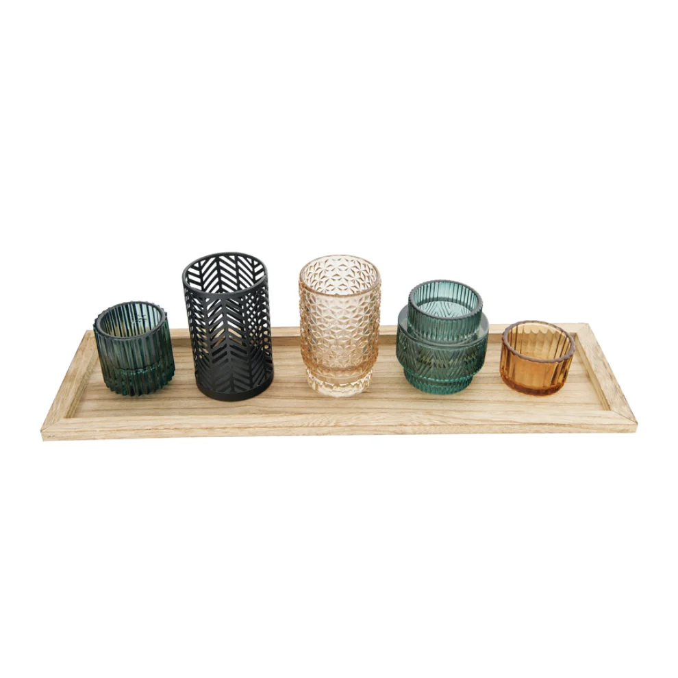 Warm Design	 - Wooden Candle Holder