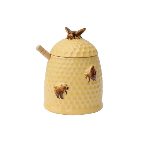 Warm Design	 - Porcelain Honey Jar