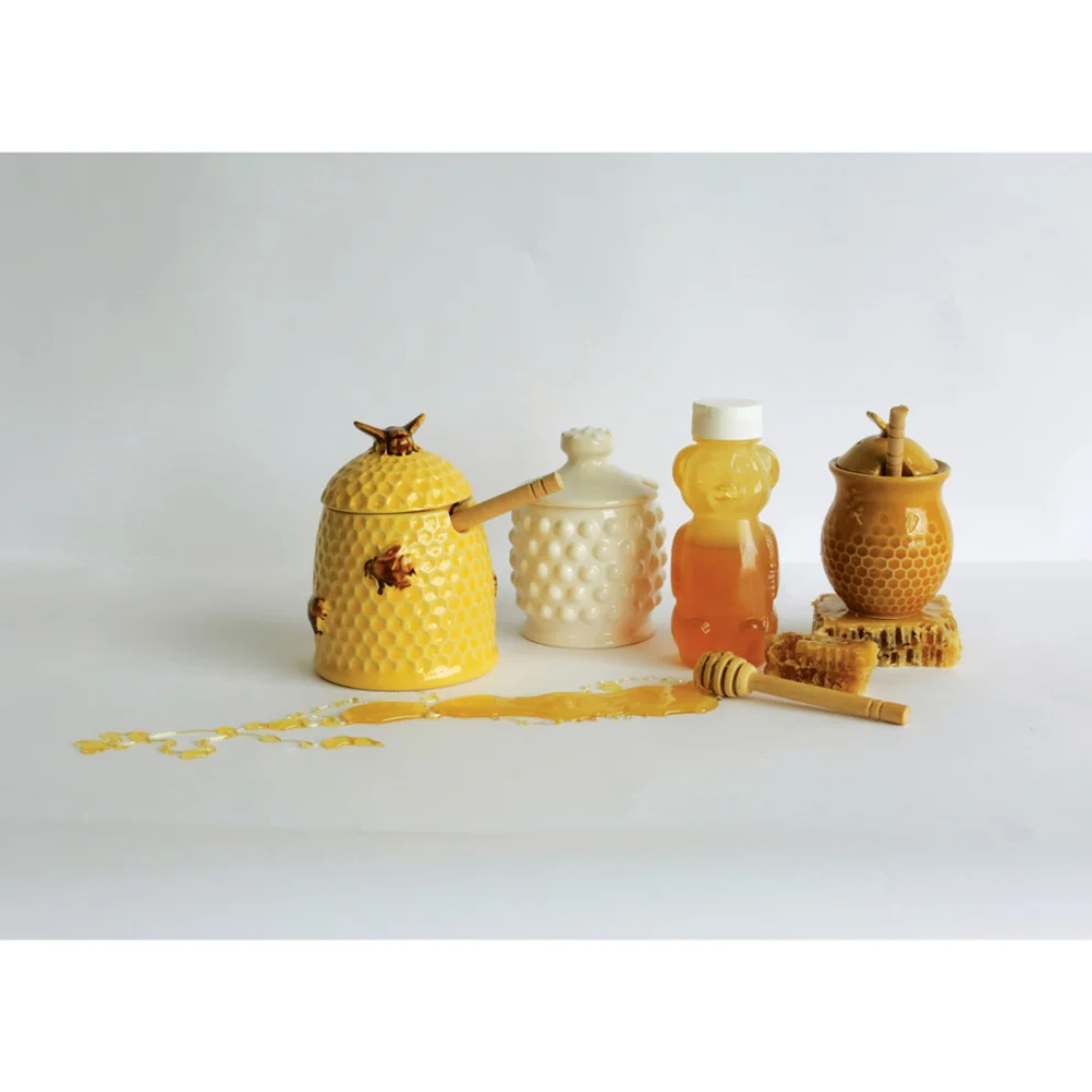 Warm Design	 - Porcelain Honey Jar