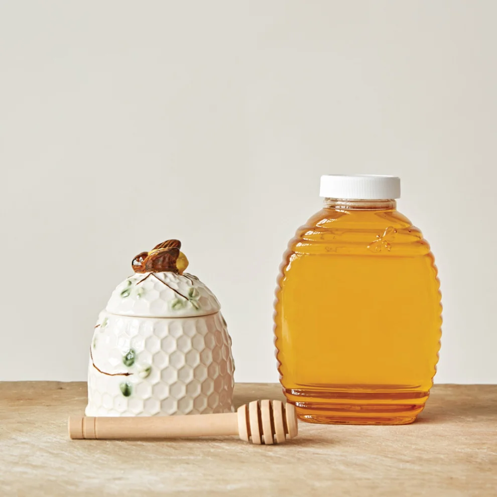 Warm Design	 - Porcelain Honey Jar