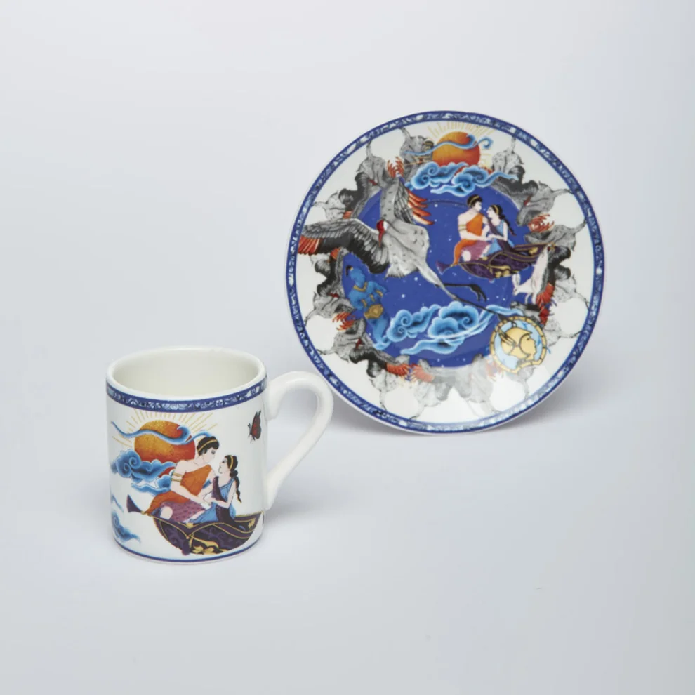 Martius - 1001 Nights Tales (Sky) Coffee Cup&Saucer
