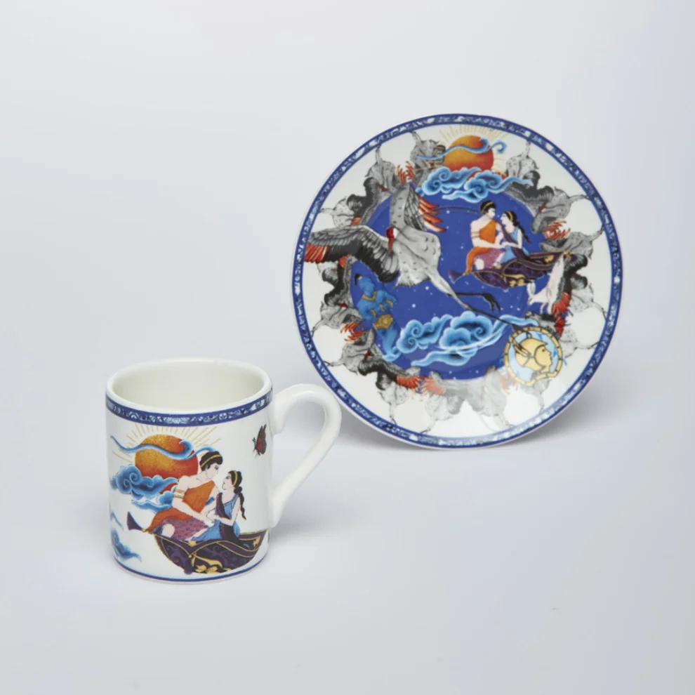 Martius - 1001 Nights Tales Set Of 6 (Sky&Sea&Terra) Coffee Cup&Saucer Cup