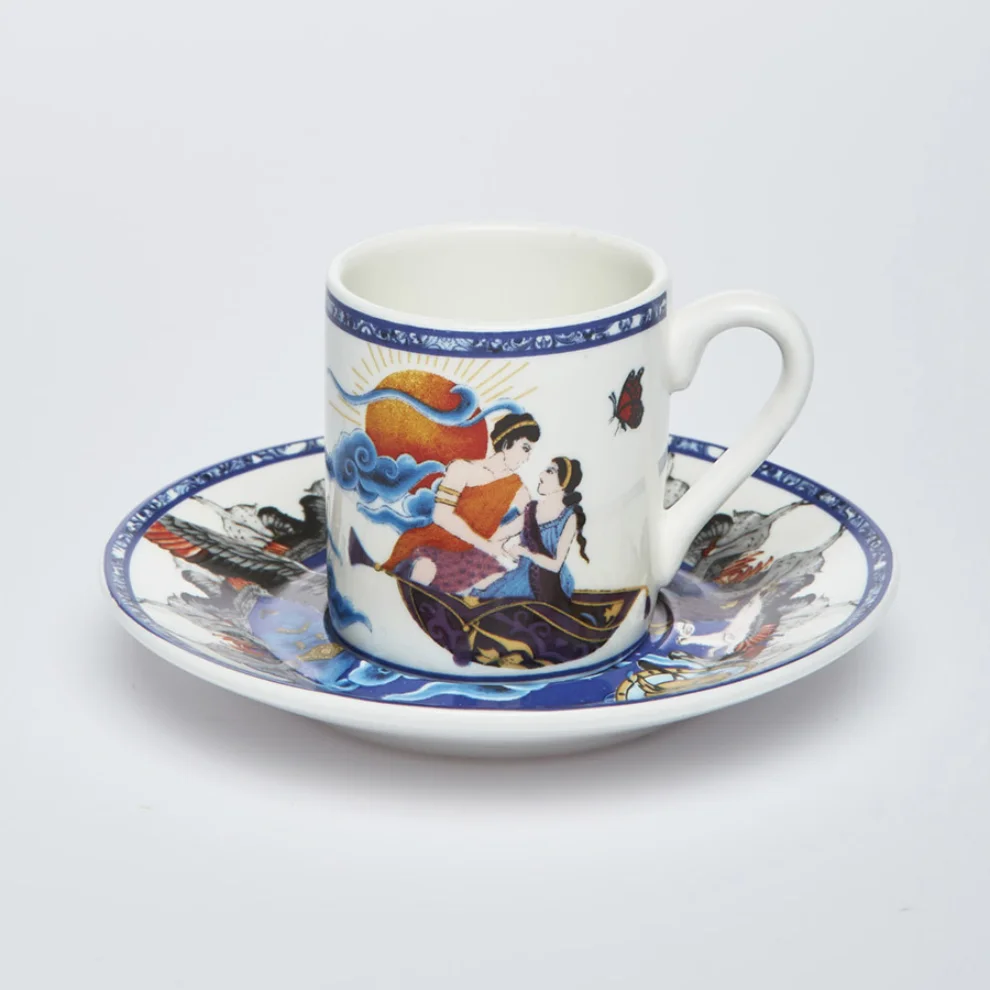 Martius - 1001 Nights Tales Set Of 6 (Sky&Sea&Terra) Coffee Cup&Saucer Cup