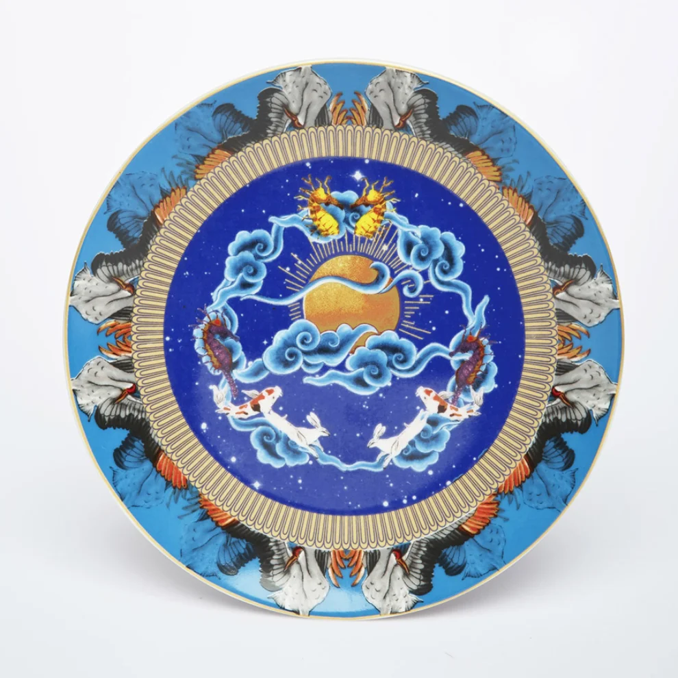 Martius - 1001 Nights Tales Set Of 3 (Sea&Sky&Terra) Dessert & Decorative Plate 