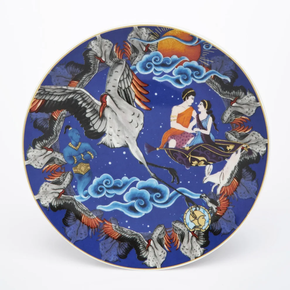 Martius - 1001 Nights Tales Set Of 3 (Sea&Sky&Terra) Dessert & Decorative Plate 