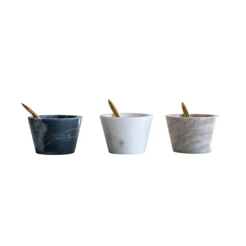 Warm Design	 - 3 Piece Marble Bowls