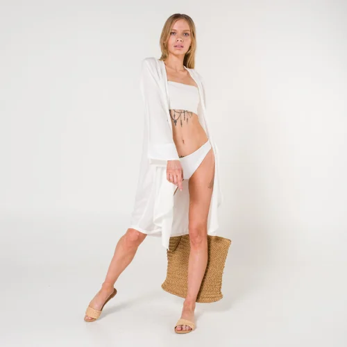 Miespiga - Mona Women's Double Breasted Sequin Printed Beach Dress