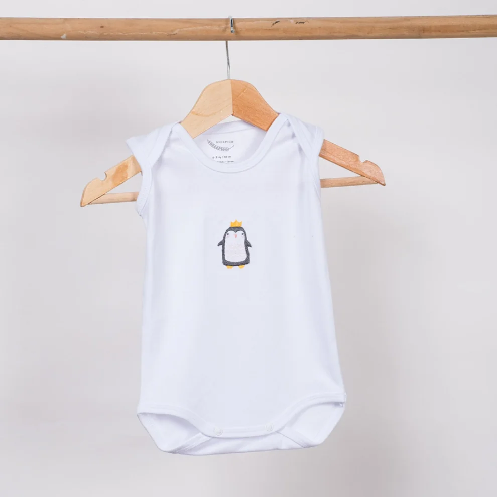 Miespiga - Penguin 4-pack Sleeveless Baby Body