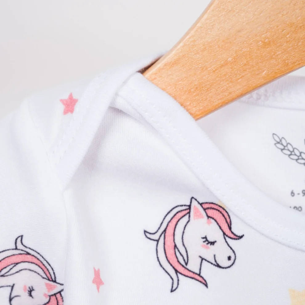 Miespiga - Unicorn 3 Pcs Short Sleeve Baby Body