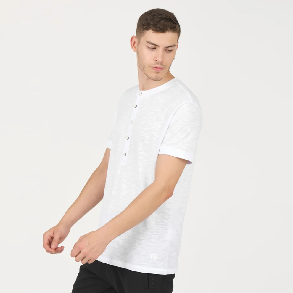 Tbasic - Buttoned Modal T-shirt