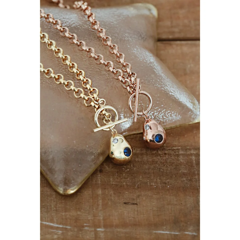 Linya Jewellery - Bubble & Gem Necklace