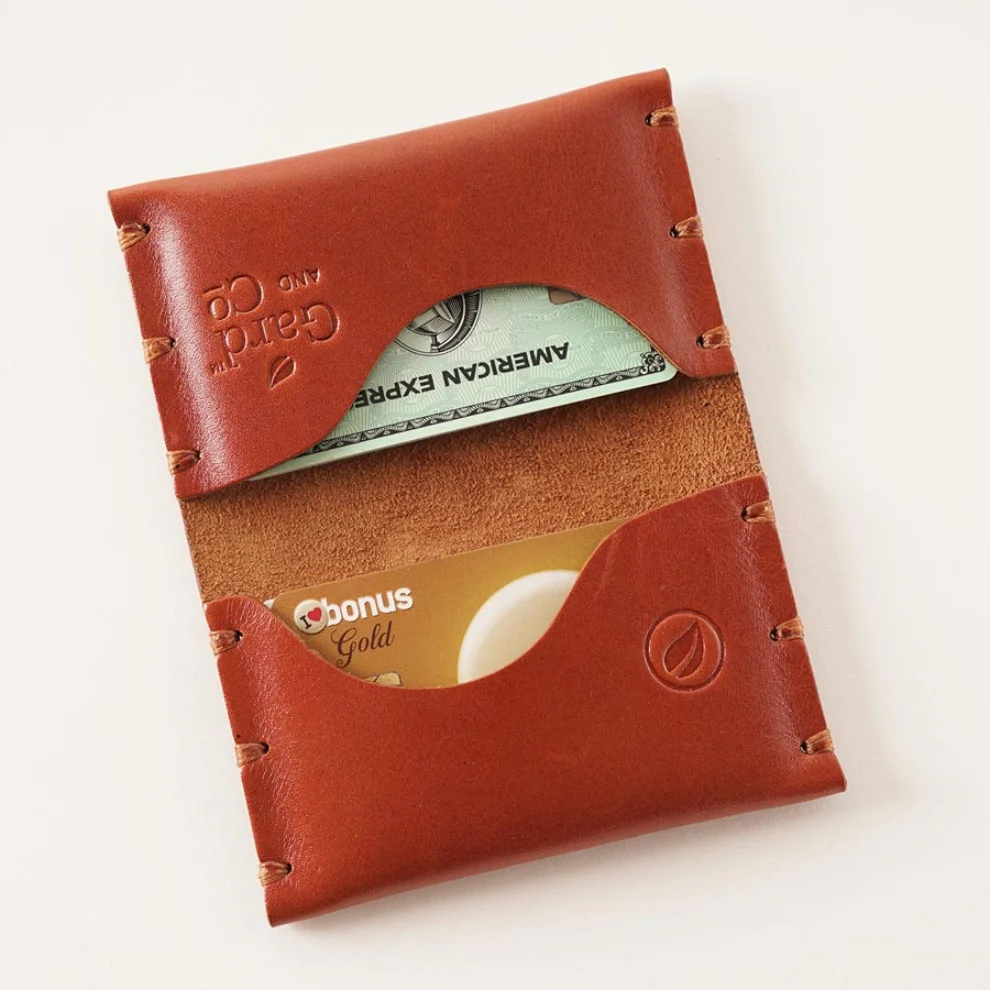 Gard and Co. Twin Wave Genuine Leather Unisex Wallet Card Holder