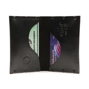 Twin Wave Hakiki Deri Unisex Cüzdan - Kartlık