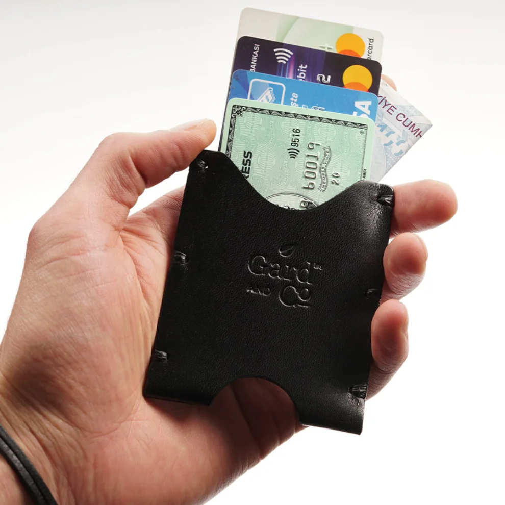 Gard and Co. - Pocket Wallet  Hakiki Deri Minimal Cüzdan - Kartlık