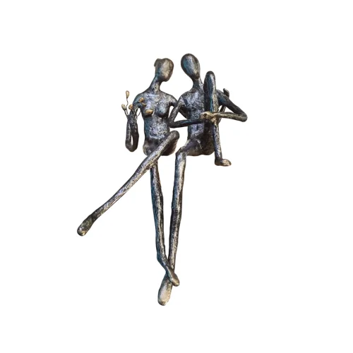 B'art Design - Tiny People Couple Sculpture