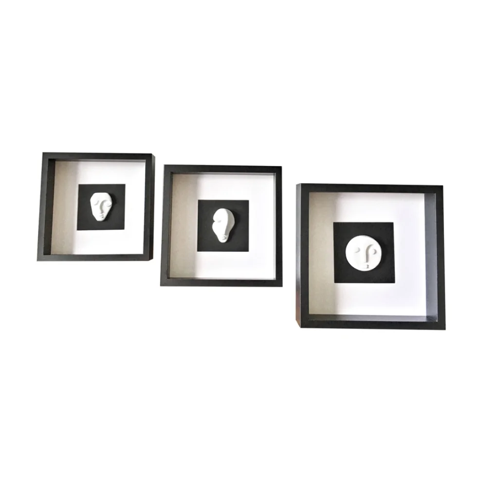 B'art Design - Framed Mask Set Of 3