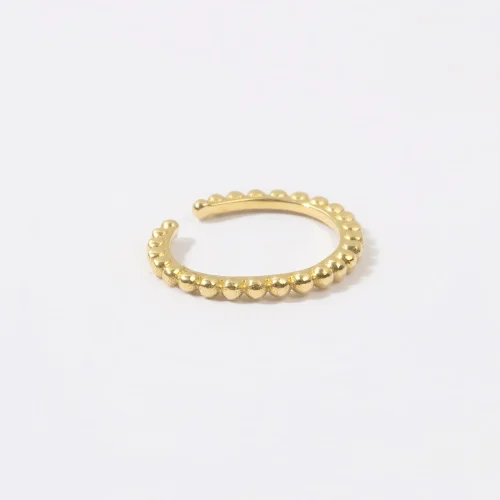 The Anoukis - 14k Gold Beaded Ear Cuff