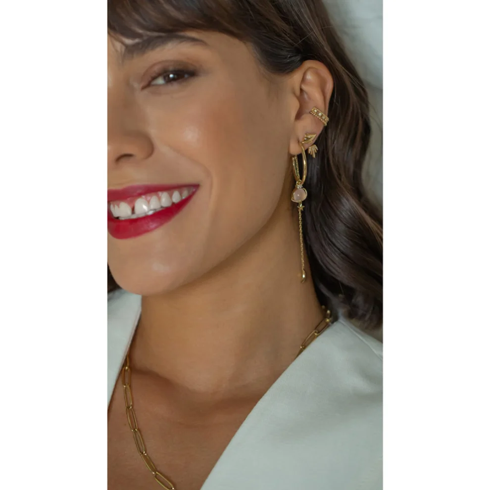 The Anoukis - 14k Gold Beaded Ear Cuff