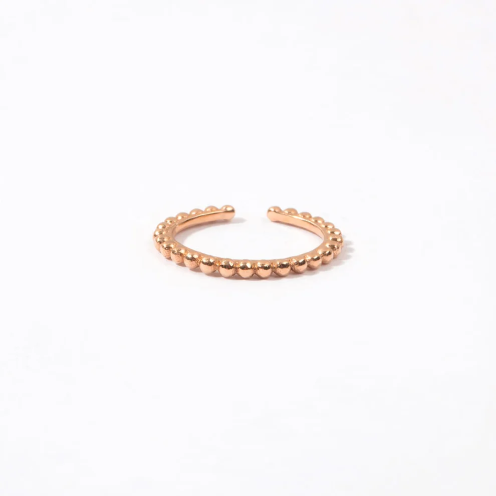 The Anoukis - 14k Gold Beaded Ear Cuff
