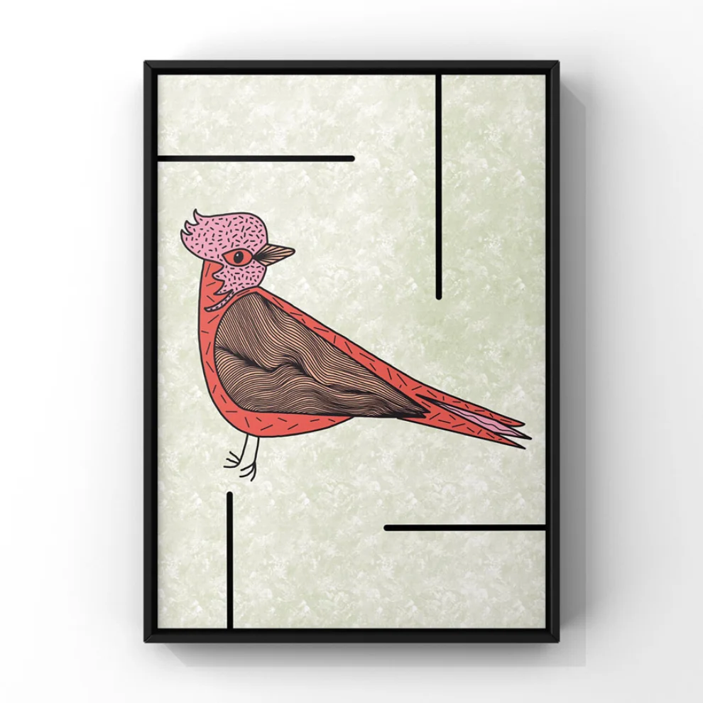 KOOL Studio - Pink Bird Poster