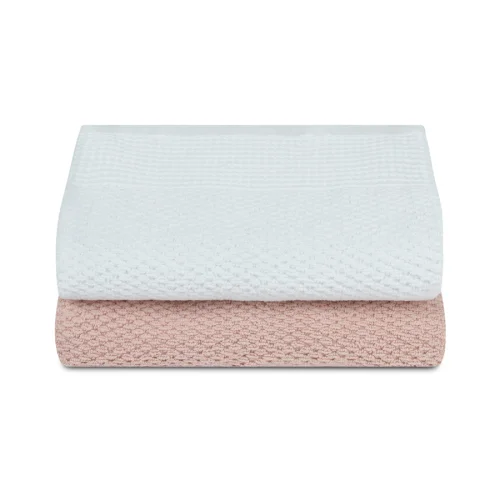 Sahara Maison - Peony Hand Towel Pink & White Set