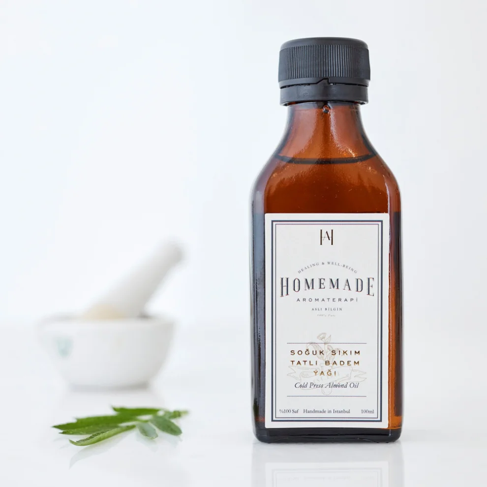 Homemade Aromaterapi - Soğuk Sıkım Tatlı Badem Yağı