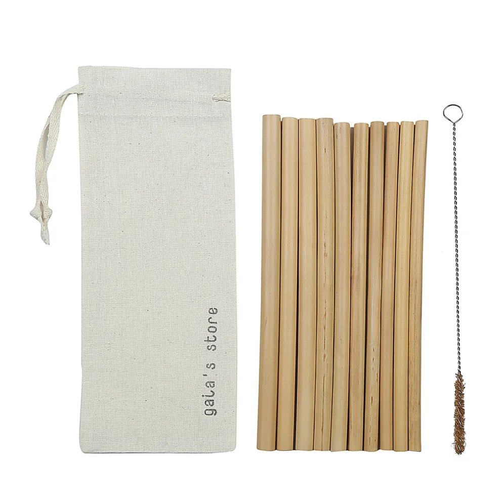 Gaia's Store - Bambu Pipet 10'lu Set