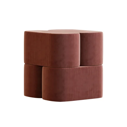 Hermhaus - Ori Velvet Pouffe 